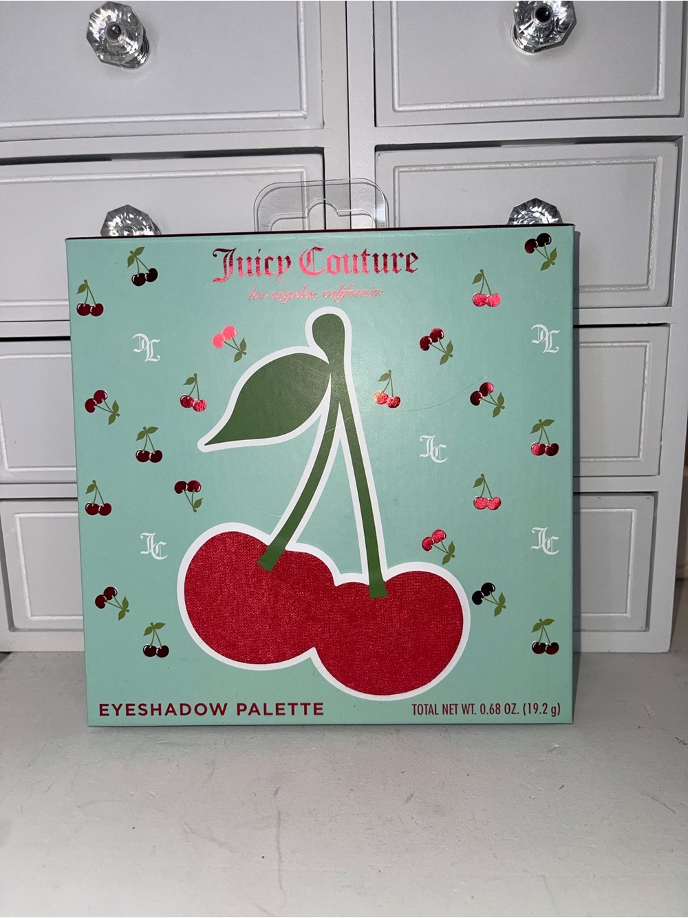 NWT Juicy Couture Mint Green Cherry Eyeshadow Palette